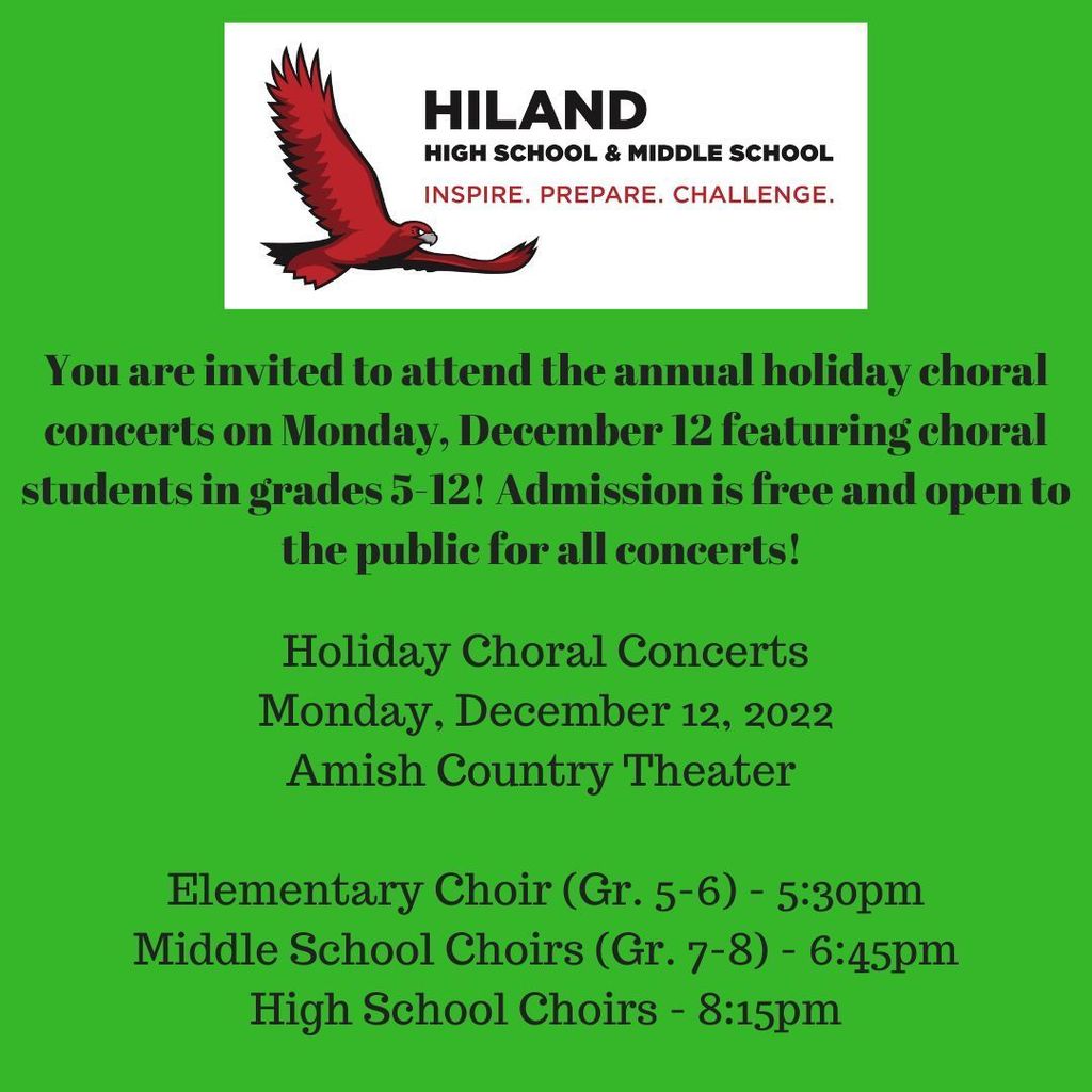 Holiday Choir Concerts